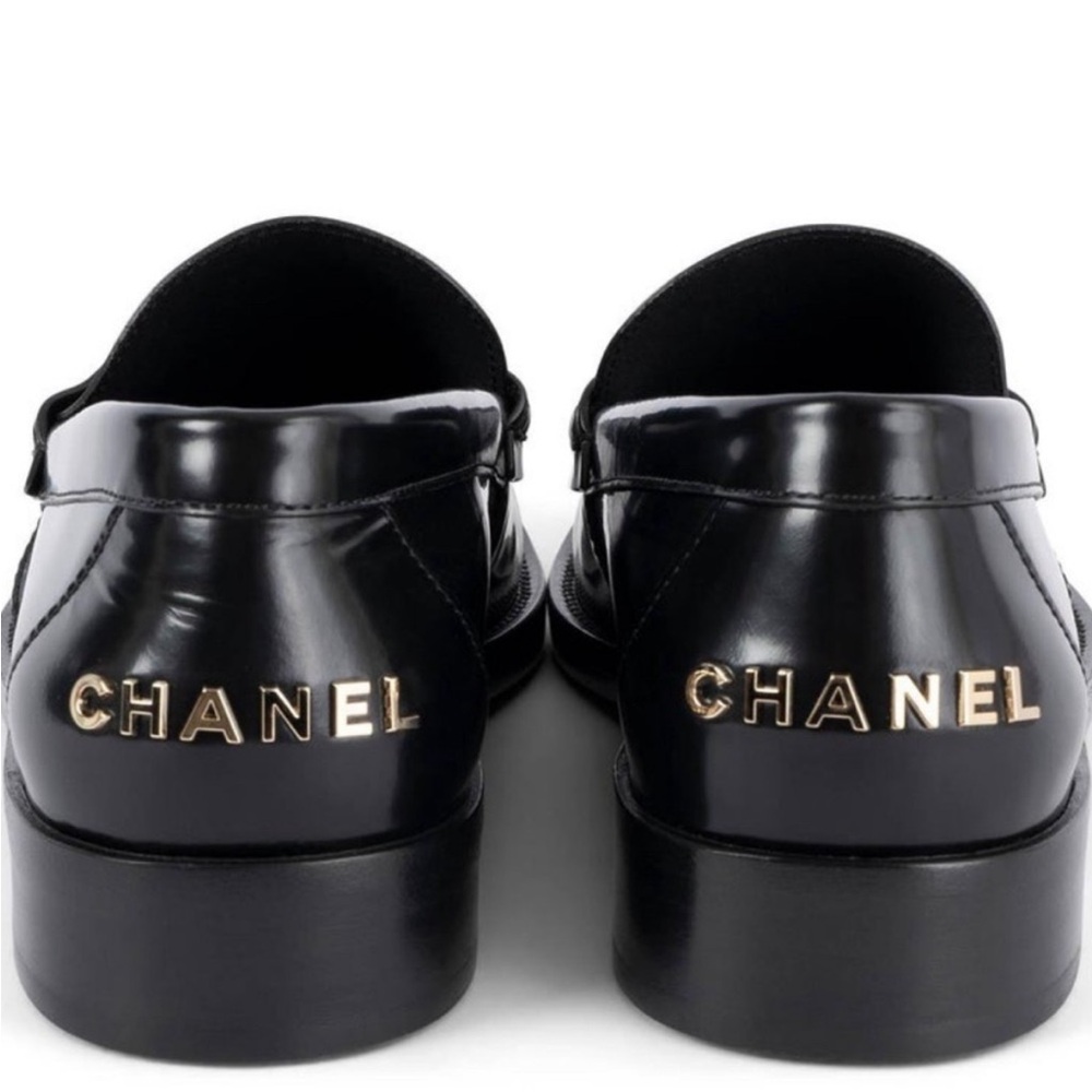 Chanel Black Shiny Loafers 23S collection *Oxford Flats* BRAND NEW 🚨 ‼️